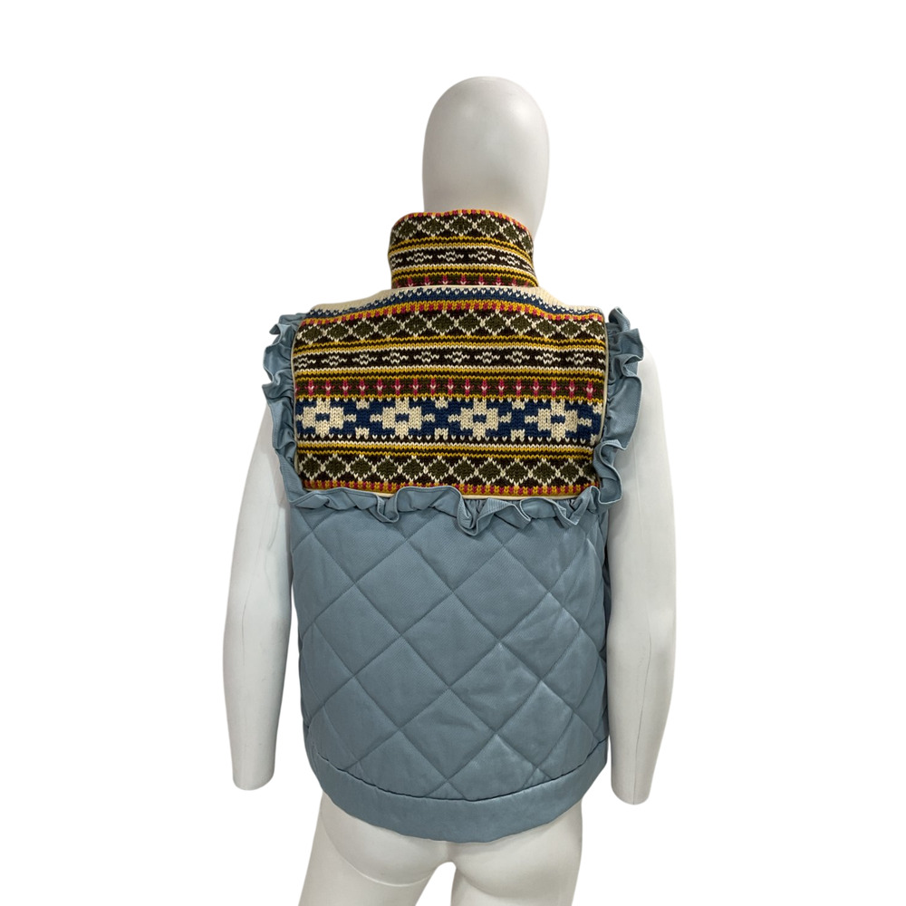 Hunter Bell Nyc Quilted Periwinkle Pippa Vest Size Medium - Picture 3 of 5